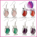 High quality classic natural owl Crystal jewelry earrings Fashion Earrings